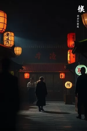 青苔与灯老巷雨夜竖版剧集封面